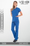 V Yaka Doktor-Hemşire Forma Takım (Alpaka Kumaş-Dr Greys-Kadın)