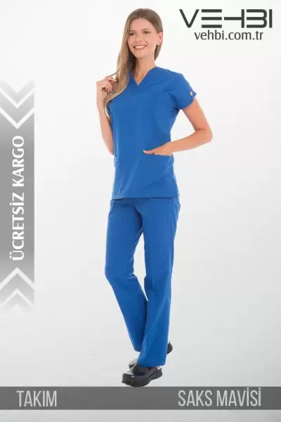 V Yaka Doktor-Hemşire Forma Takım (Alpaka Kumaş-Dr Greys-Kadın) V Yaka Doktor-Hemşire Forma Takım (Alpaka Kumaş-Dr Greys-Kadın)