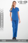 V Yaka Doktor-Hemşire Forma Takım (Terikoton Kumaş-Dr Greys-Bayan)