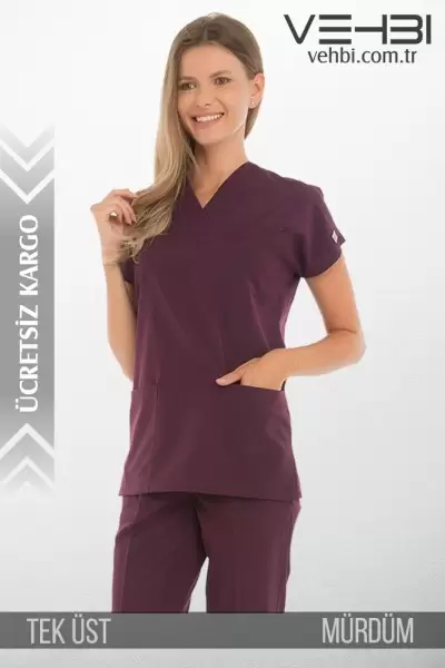 V Yaka Doktor-Hemşire Forma Üst (Alpaka Kumaş-Dr Greys-Bayan) V Yaka Doktor-Hemşire Forma Üst (Alpaka Kumaş-Dr Greys-Bayan)