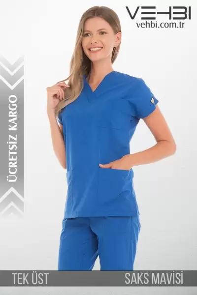 V Yaka Doktor-Hemşire Forma Üst (Alpaka Kumaş-Dr Greys-Bayan) V Yaka Doktor-Hemşire Forma Üst (Alpaka Kumaş-Dr Greys-Bayan)