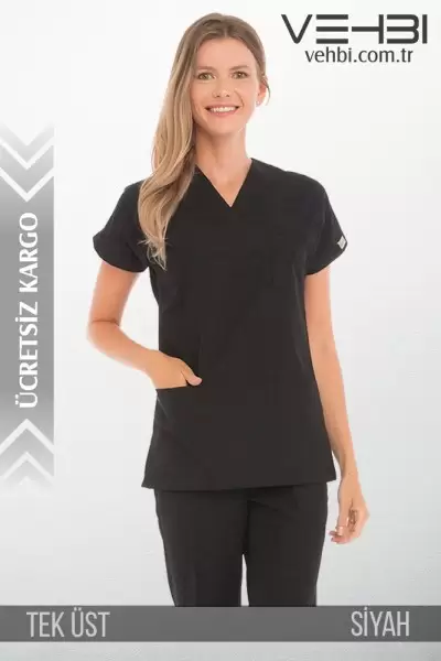 V Yaka Doktor-Hemşire Forma Üst (Alpaka Kumaş-Dr Greys-Bayan) V Yaka Doktor-Hemşire Forma Üst (Alpaka Kumaş-Dr Greys-Bayan)