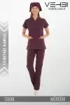 Zarf Yaka Doktor-Hemşire Forma Takım (Alpaka Kumaş-Yarasa Kol-Bayan) Zarf Yaka Doktor-Hemşire Forma Takım (Alpaka Kumaş-Yarasa Kol-Bayan)
