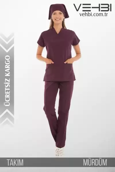 Zarf Yaka Doktor-Hemşire Forma Takım (Alpaka Kumaş-Yarasa Kol-Bayan) Zarf Yaka Doktor-Hemşire Forma Takım (Alpaka Kumaş-Yarasa Kol-Bayan)