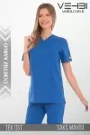 Zarf Yaka Doktor-Hemşire Forma Üst (Terikoton Kumaş-Klasik Kol-Bayan) Zarf Yaka Doktor-Hemşire Forma Üst (Terikoton Kumaş-Klasik Kol-Bayan)