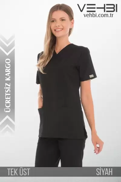 Zarf Yaka Doktor-Hemşire Forma Üst (Terikoton Kumaş-Klasik Kol-Bayan) Zarf Yaka Doktor-Hemşire Forma Üst (Terikoton Kumaş-Klasik Kol-Bayan)