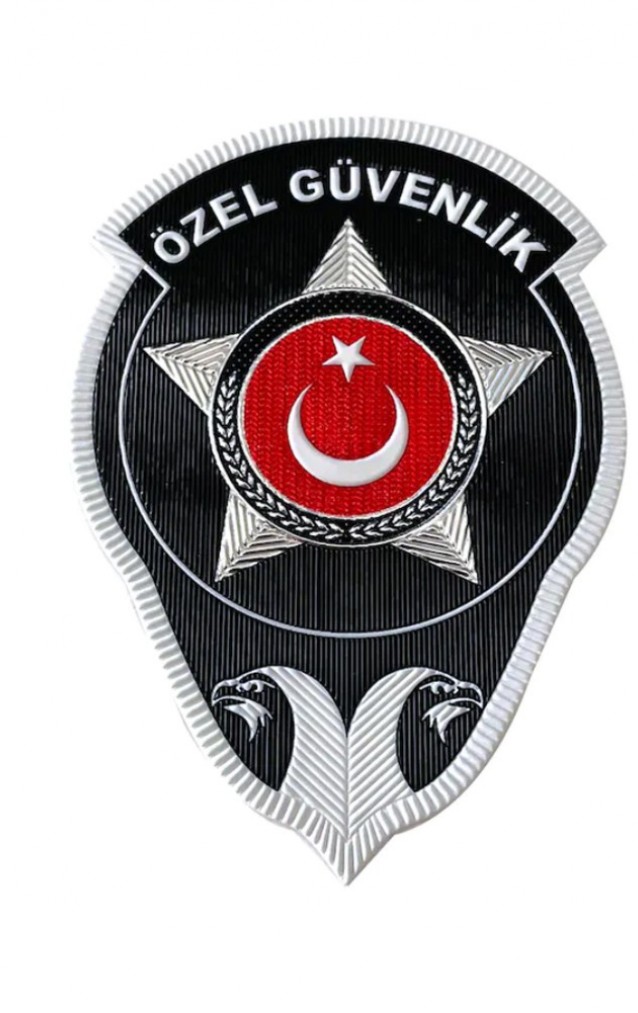 Özel Güvenlik 3D Metalize Arma Apolet Seti