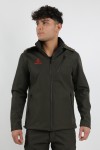 Obrano Outdoor Haki Yeşil Mont Kapüşonlu Softshell