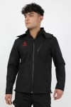 Obrano Outdoor Siyah Mont Kapüşonlu Softshell Obrano Outdoor Siyah Mont Kapüşonlu Softshell
