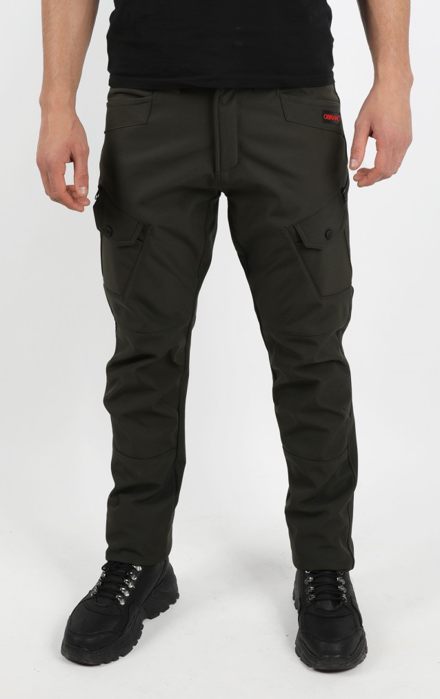 Obrano Outdoor Softshell Tactical Haki Yeşil Pantolon Su Rüzgar Geçirmez İçi Polarlı