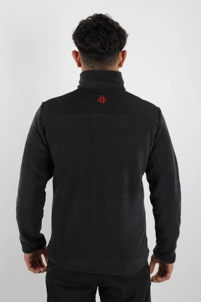 Obrano Outdoor Füme Polar Ceket Softshell Kumaş Detaylı Tactical