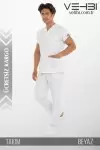 V Yaka Doktor-Hemşire Forma Takım (Alpaka Kumaş-Dr Greys-Erkek)