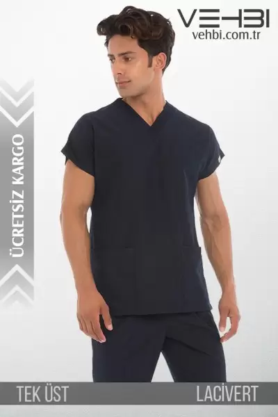 V Yaka Doktor-Hemşire Forma Üst (Alpaka Kumaş-Dr Greys-Erkek) V Yaka Doktor-Hemşire Forma Üst (Alpaka Kumaş-Dr Greys-Erkek)