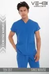 V Yaka Doktor-Hemşire Forma Üst (Alpaka Kumaş-Dr Greys-Erkek) V Yaka Doktor-Hemşire Forma Üst (Alpaka Kumaş-Dr Greys-Erkek)