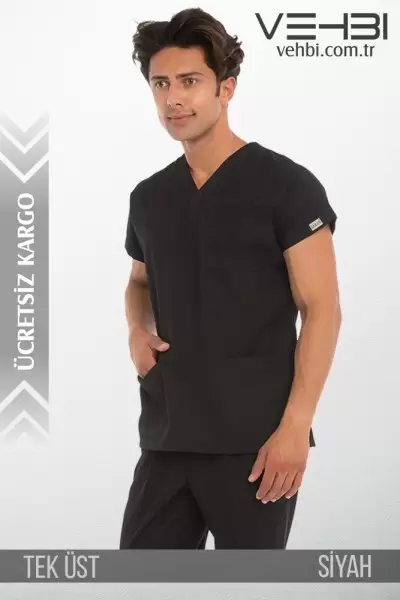 V Yaka Doktor-Hemşire Forma Üst (Alpaka Kumaş-Dr Greys-Erkek) V Yaka Doktor-Hemşire Forma Üst (Alpaka Kumaş-Dr Greys-Erkek)