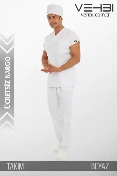 Zarf Yaka Doktor-Hemşire Forma Takım (Alpaka Kumaş-Yarasa Kol-Erkek) Zarf Yaka Doktor-Hemşire Forma Takım (Alpaka Kumaş-Yarasa Kol-Erkek)