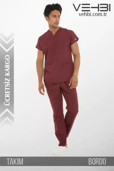 Zarf Yaka Doktor-Hemşire Forma Takım (Alpaka Kumaş-Yarasa Kol-Erkek) Zarf Yaka Doktor-Hemşire Forma Takım (Alpaka Kumaş-Yarasa Kol-Erkek)
