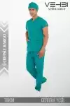Zarf Yaka Doktor-Hemşire Forma Takım (Alpaka Kumaş-Yarasa Kol-Erkek) Zarf Yaka Doktor-Hemşire Forma Takım (Alpaka Kumaş-Yarasa Kol-Erkek)