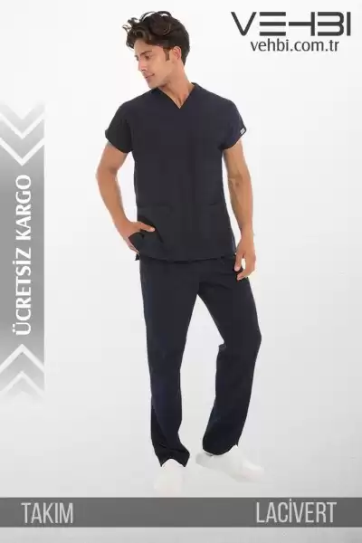 Zarf Yaka Doktor-Hemşire Forma Takım (Alpaka Kumaş-Yarasa Kol-Erkek) Zarf Yaka Doktor-Hemşire Forma Takım (Alpaka Kumaş-Yarasa Kol-Erkek)