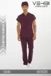 Zarf Yaka Doktor-Hemşire Forma Takım (Alpaka Kumaş-Yarasa Kol-Erkek) Zarf Yaka Doktor-Hemşire Forma Takım (Alpaka Kumaş-Yarasa Kol-Erkek)
