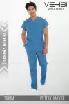 Zarf Yaka Doktor-Hemşire Forma Takım (Alpaka Kumaş-Yarasa Kol-Erkek) Zarf Yaka Doktor-Hemşire Forma Takım (Alpaka Kumaş-Yarasa Kol-Erkek)