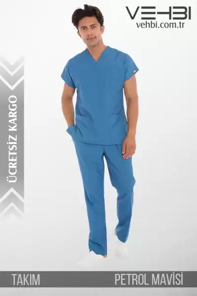 Zarf Yaka Doktor-Hemşire Forma Takım (Alpaka Kumaş-Yarasa Kol-Erkek) Zarf Yaka Doktor-Hemşire Forma Takım (Alpaka Kumaş-Yarasa Kol-Erkek)