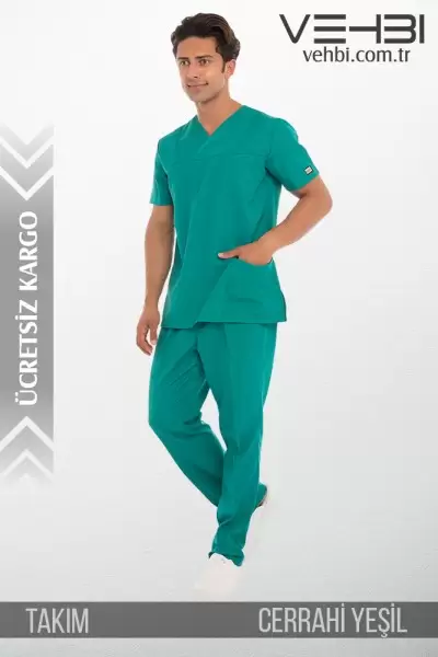Zarf Yaka Doktor-Hemşire Forma Takım (Terikoton Kumaş-Klasik Kol-Erkek) Zarf Yaka Doktor-Hemşire Forma Takım (Terikoton Kumaş-Klasik Kol-Erkek)