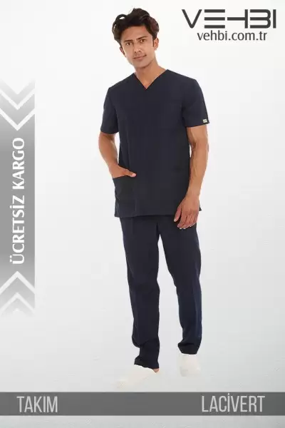 Zarf Yaka Doktor-Hemşire Forma Takım (Terikoton Kumaş-Klasik Kol-Erkek) Zarf Yaka Doktor-Hemşire Forma Takım (Terikoton Kumaş-Klasik Kol-Erkek)