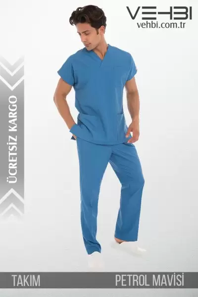 Zarf Yaka Doktor-Hemşire Forma Takım (Terikoton Kumaş-Yarasa Kol-Erkek) Zarf Yaka Doktor-Hemşire Forma Takım (Terikoton Kumaş-Yarasa Kol-Erkek)