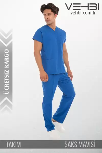 Zarf Yaka Doktor-Hemşire Forma Takım (Terikoton Kumaş-Yarasa Kol-Erkek) Zarf Yaka Doktor-Hemşire Forma Takım (Terikoton Kumaş-Yarasa Kol-Erkek)