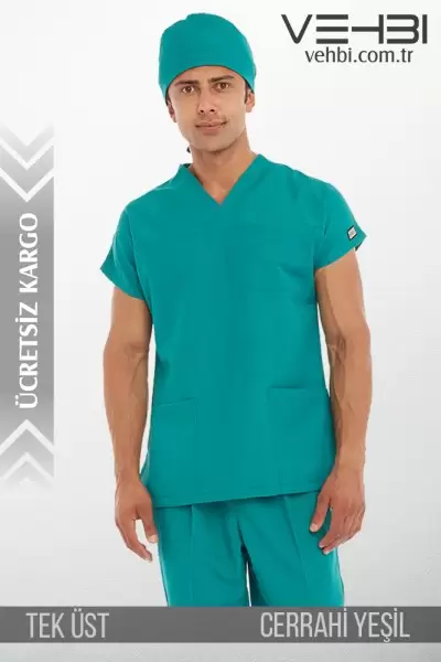Zarf Yaka Doktor-Hemşire Forma Üst (Terikoton Kumaş-Yarasa Kol-Erkek) Zarf Yaka Doktor-Hemşire Forma Üst (Terikoton Kumaş-Yarasa Kol-Erkek)