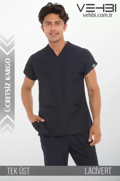 Zarf Yaka Doktor-Hemşire Forma Üst (Terikoton Kumaş-Yarasa Kol-Erkek) Zarf Yaka Doktor-Hemşire Forma Üst (Terikoton Kumaş-Yarasa Kol-Erkek)