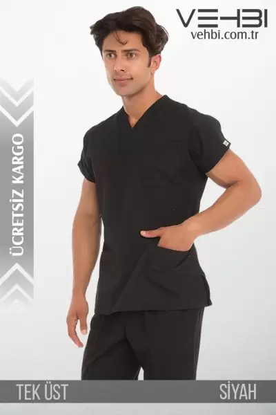 Zarf Yaka Doktor-Hemşire Forma Üst (Terikoton Kumaş-Yarasa Kol-Erkek) Zarf Yaka Doktor-Hemşire Forma Üst (Terikoton Kumaş-Yarasa Kol-Erkek)