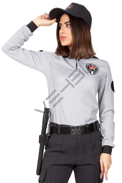 Yeni Tip Kamu Özel Güvenlik Kadın Kışlık Uzun Kol Tişört (İçi Şardonlu) - 3D Arma Hediyeli Yeni Tip Kamu Özel Güvenlik Kadın Kışlık Uzun Kol Tişört (İçi Şardonlu) - 3D Arma Hediyeli