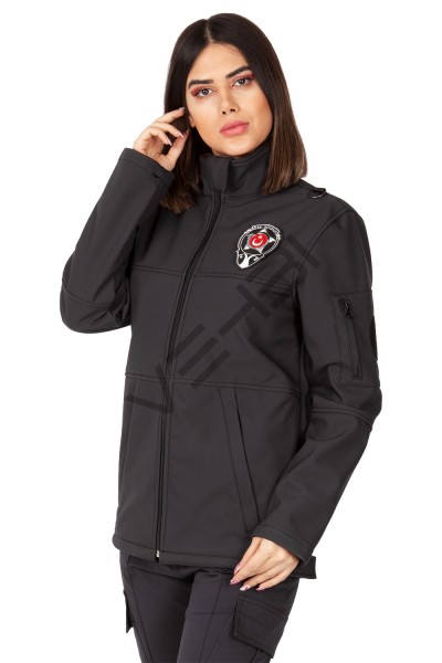 Yeni Tip Kamu Özel Güvenlik Kadın Softshell Mont - 3D Arma Hediyeli Yeni Tip Kamu Özel Güvenlik Kadın Softshell Mont - 3D Arma Hediyeli