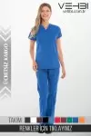 V Yaka Doktor-Hemşire Forma Takım (Terikoton Kumaş-Dr Greys-Bayan) V Yaka Doktor-Hemşire Forma Takım (Terikoton Kumaş-Dr Greys-Bayan)