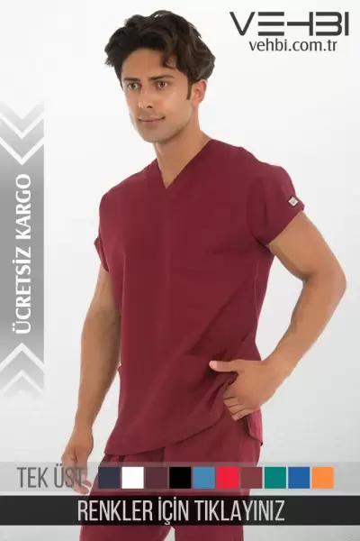 V Yaka Doktor-Hemşire Forma Üst (Alpaka Kumaş-Dr Greys-Erkek) V Yaka Doktor-Hemşire Forma Üst (Alpaka Kumaş-Dr Greys-Erkek)